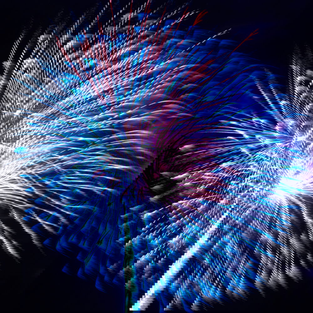 Similar – Image, Stock Photo Blue and red colorful holiday fireworks