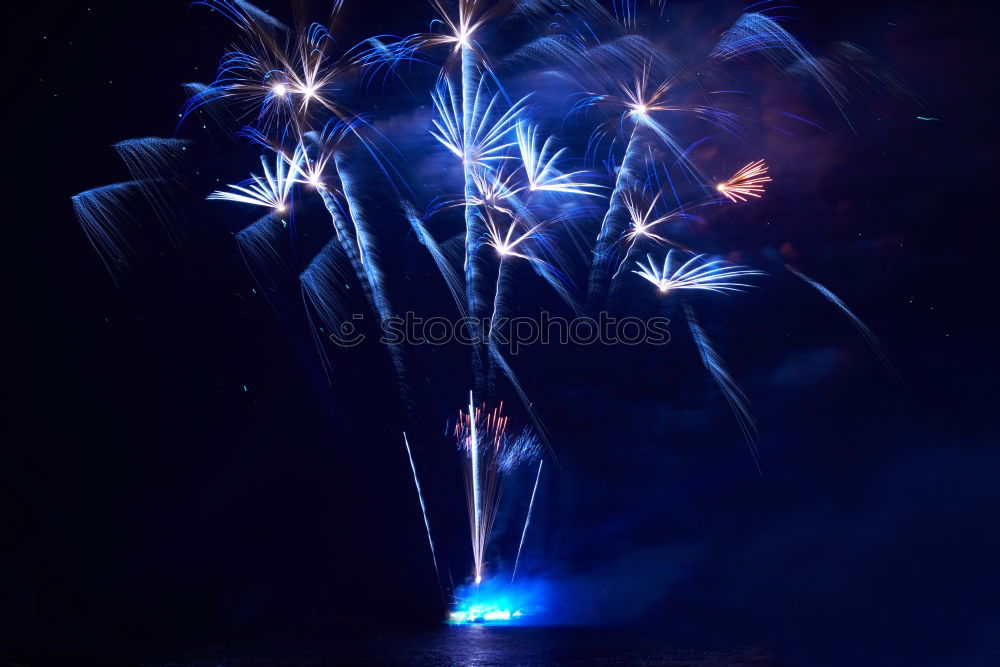 Similar – Image, Stock Photo Blue and red colorful holiday fireworks