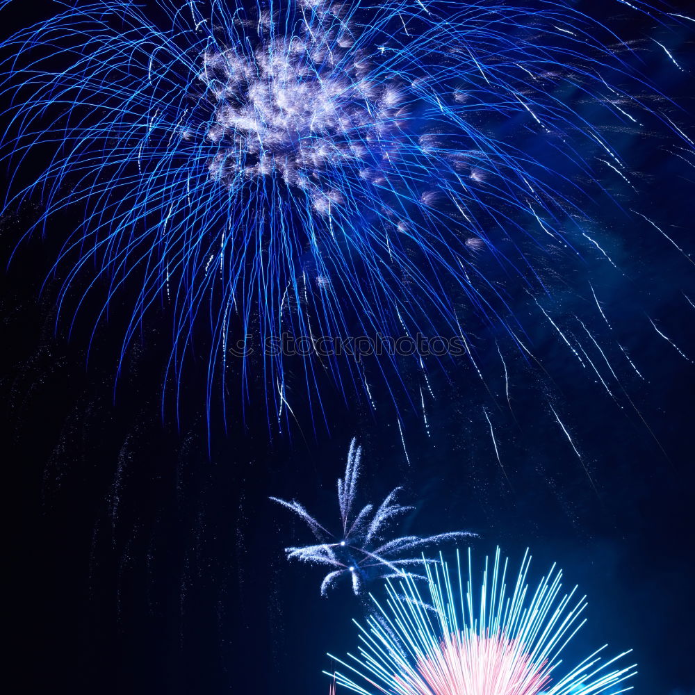 Similar – Colorful fireworks on the black sky