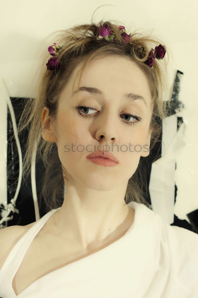 Similar – Image, Stock Photo at the front Woman Face