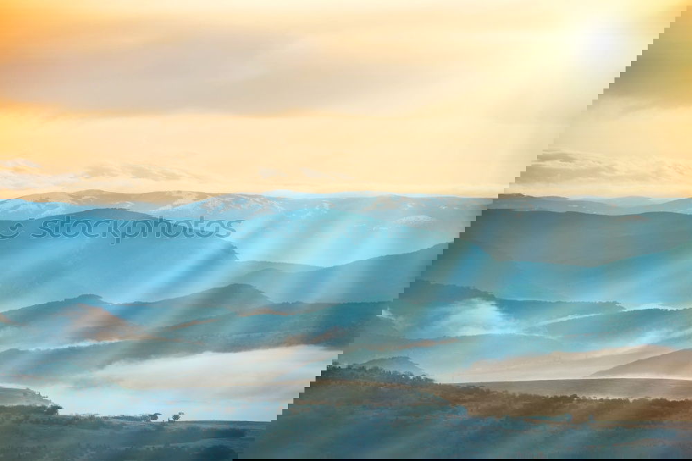 Similar – Image, Stock Photo Blue mountains and hills