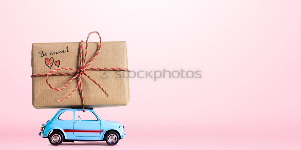 Similar – Image, Stock Photo wooden children’s machine carries gifts