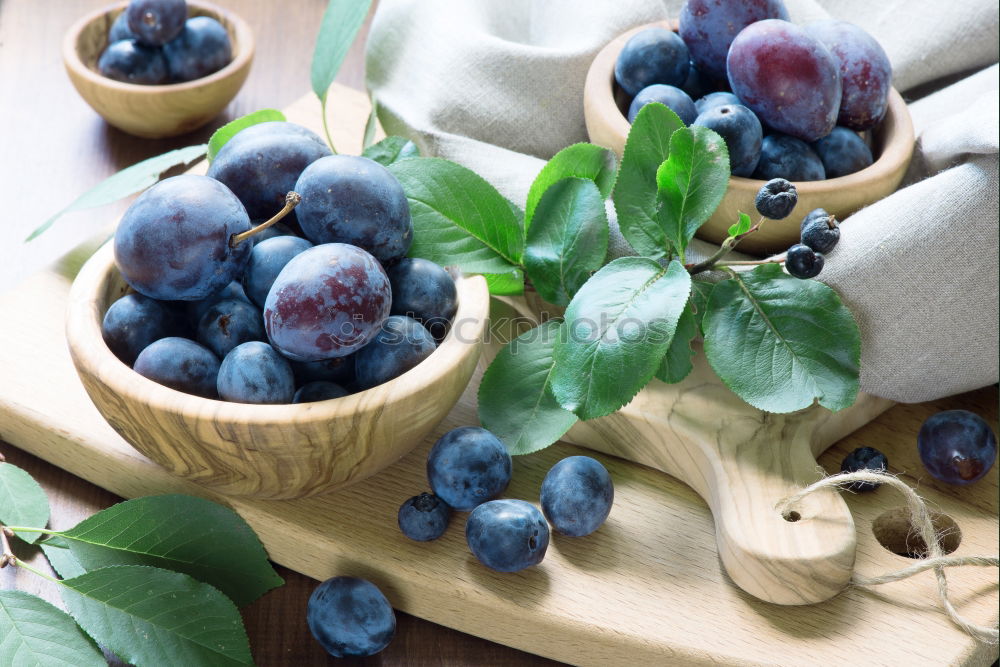 Similar – Top view of organic fresh blueberries