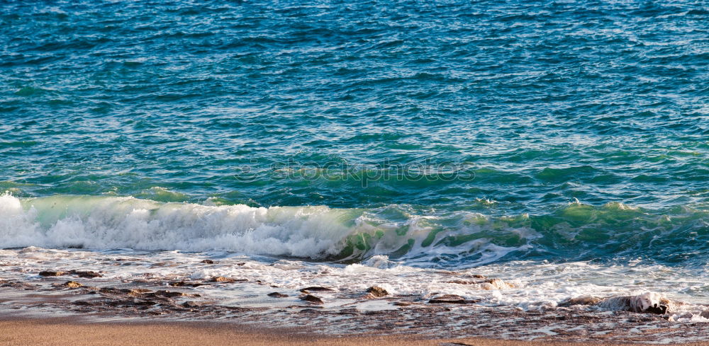 Similar – and mediterranean coastline sea red beach