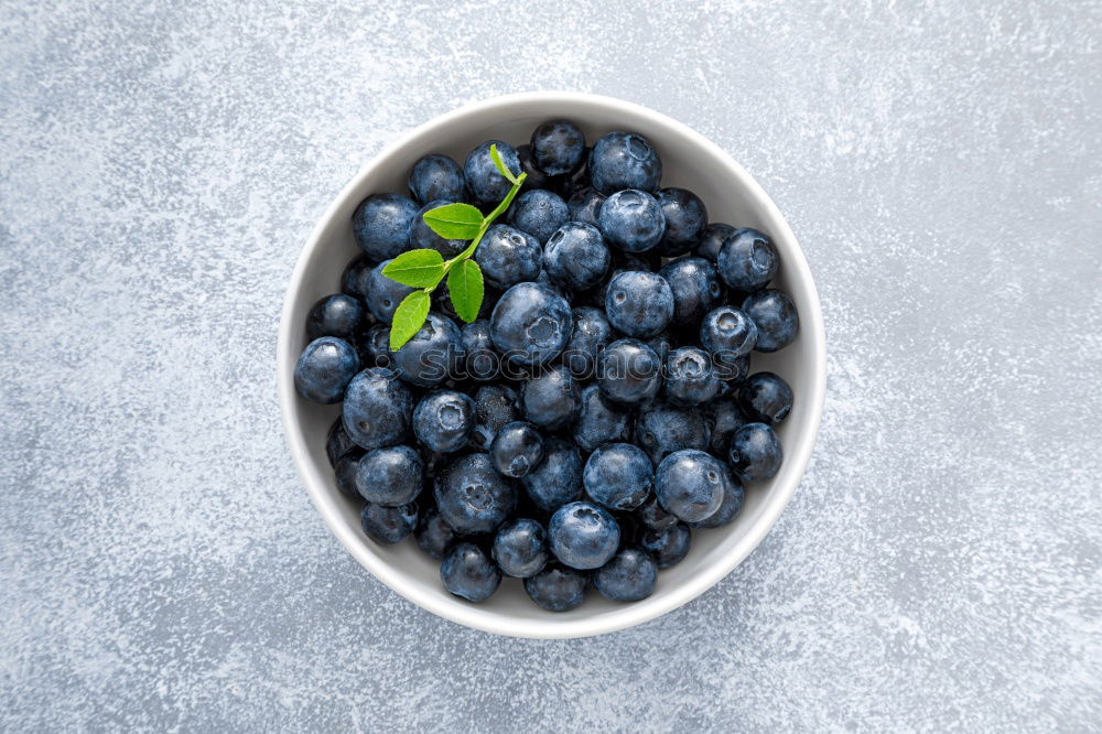 Similar – Top view of organic fresh blueberries