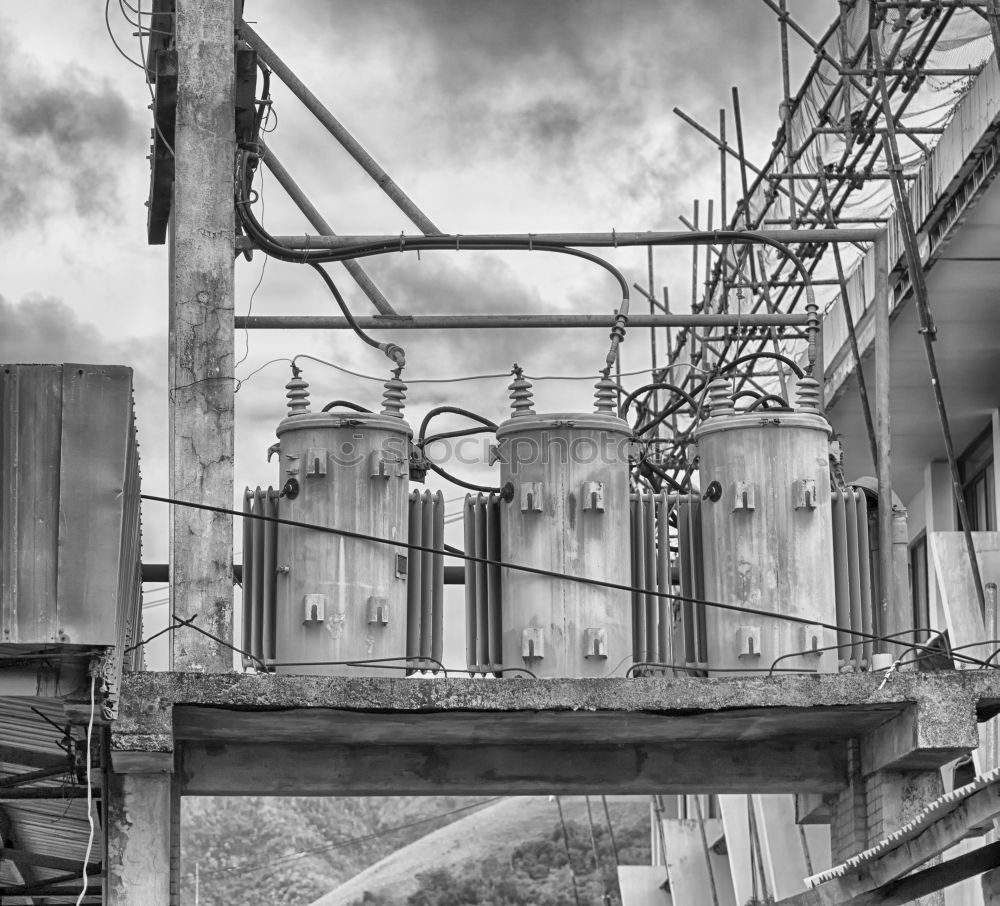 Similar – Image, Stock Photo silo Outskirts Deserted