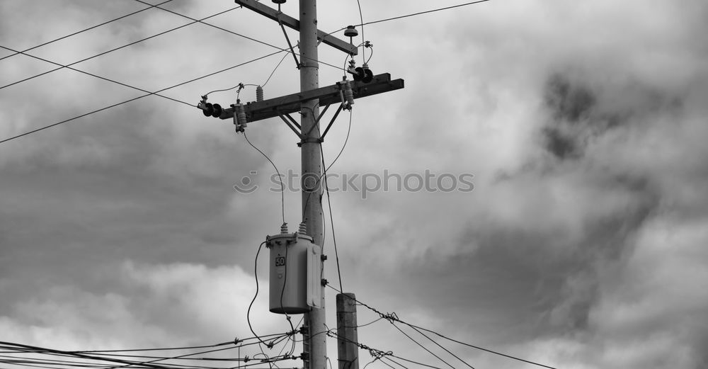 Similar – Image, Stock Photo street lamp with wire cable