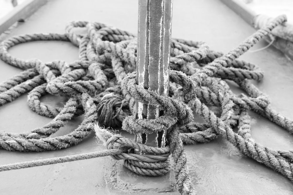 Similar – Cast off Navigation Rope