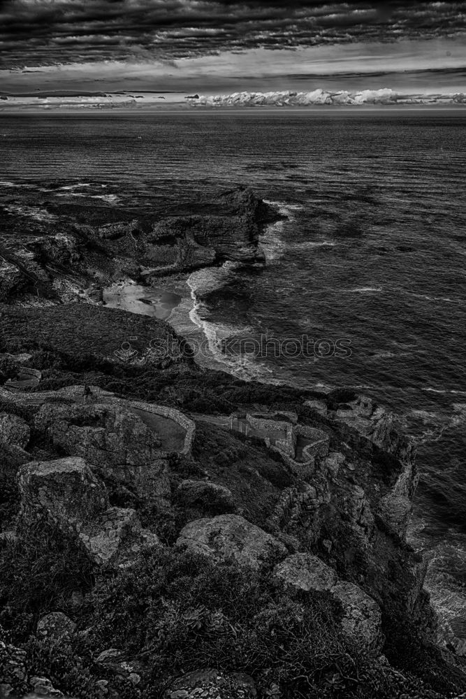 Similar – Image, Stock Photo Stone shore with ladder between water