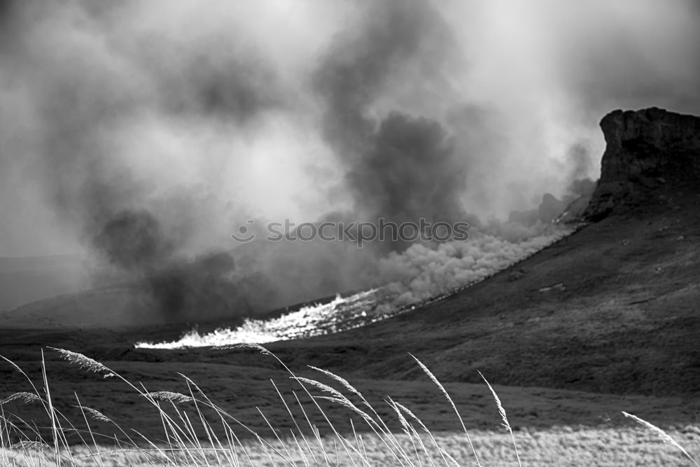 Similar – Isle of Skye: View of landscape with mountains and clouds VII