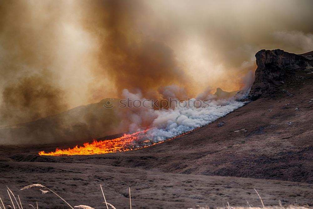 Similar – Image, Stock Photo Woolsey Brush Fire Flames and Smoke on Hillside Burning