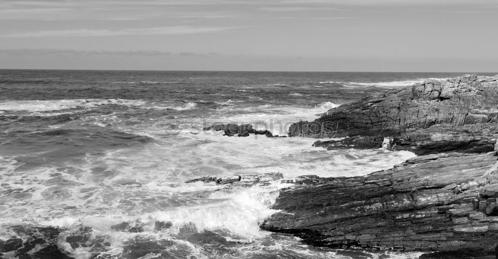 Similar – Cliffs and the Pepperpot Daymark in Portreath