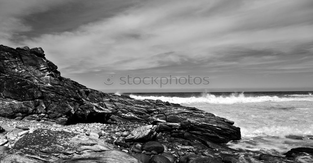 Similar – Cliffs and the Pepperpot Daymark in Portreath