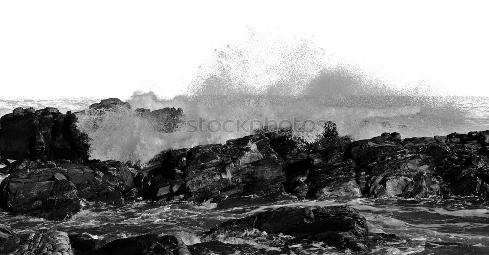 Similar – Kreidefelsen im Nebel Meer