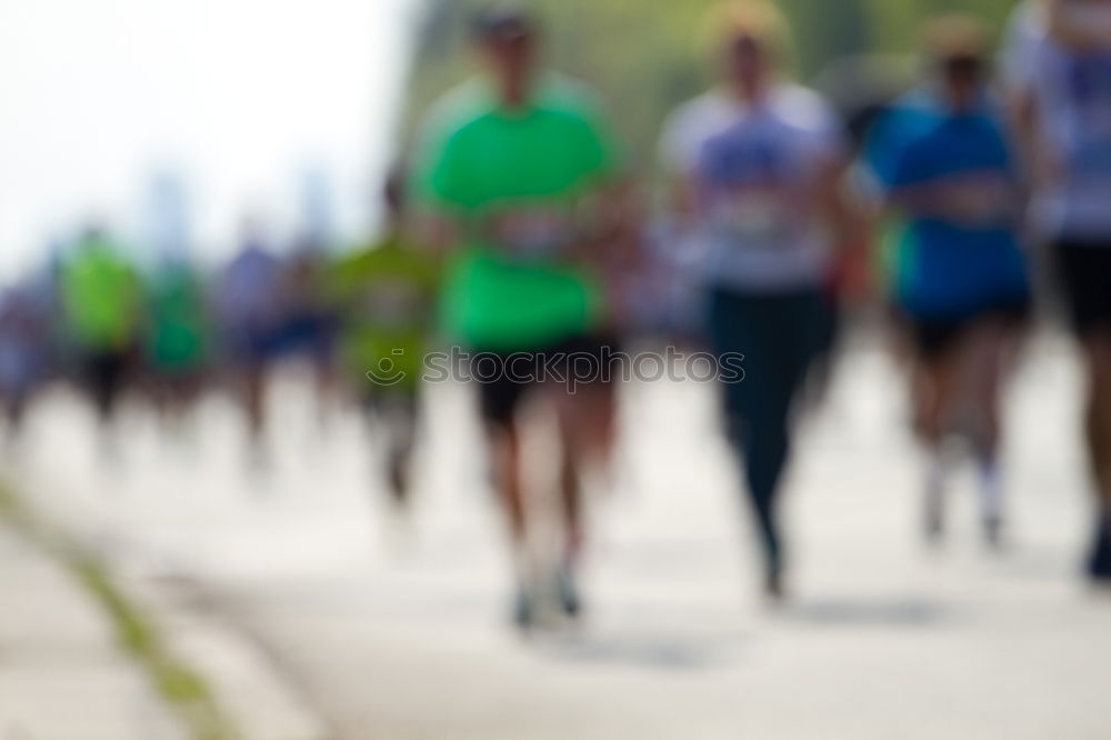 Similar – Freiburgmarathon from the point of view of an earthworm