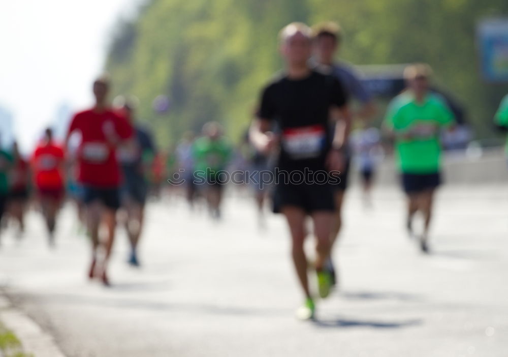 Similar – Freiburgmarathon from the point of view of an earthworm