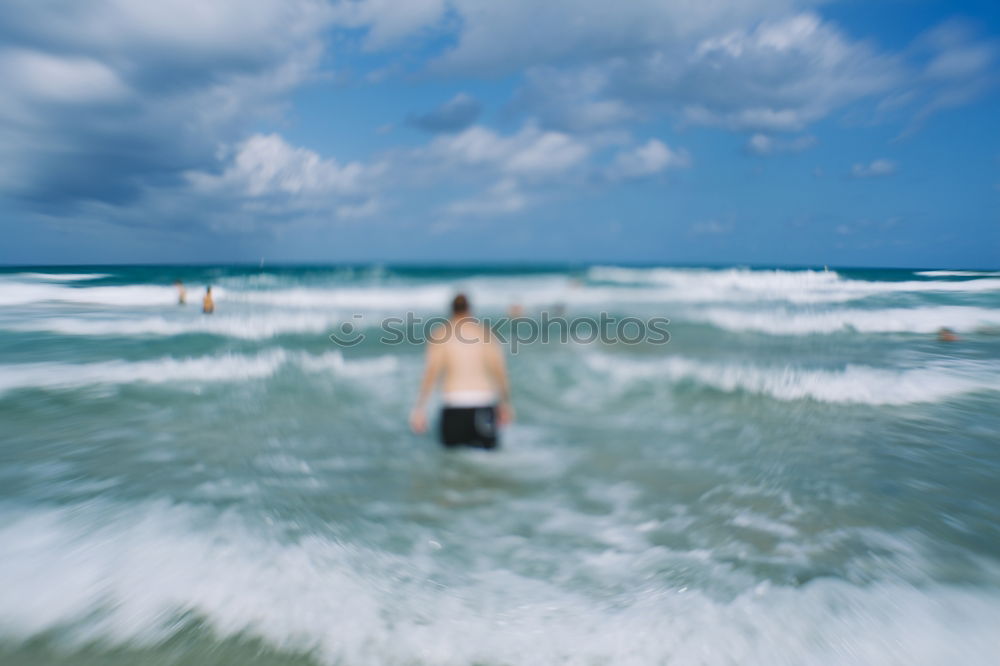 Similar – Image, Stock Photo man and the ocean