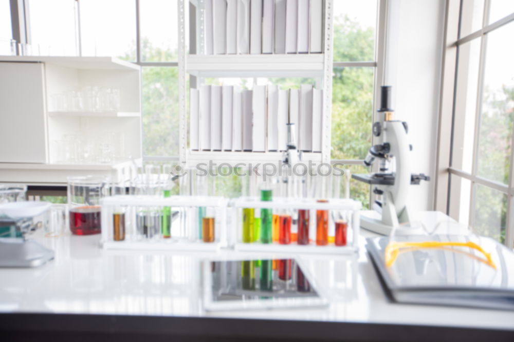 Similar – Image, Stock Photo Woman writing in laboratory