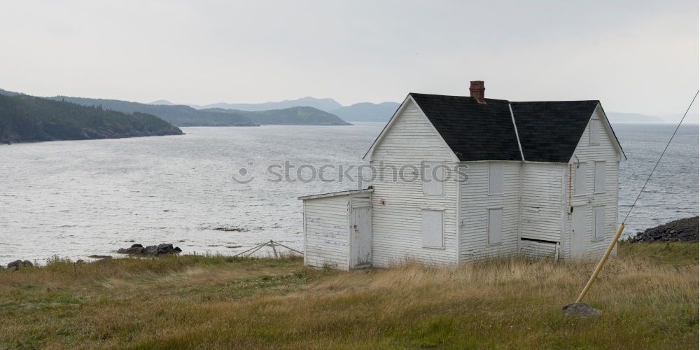 Romantic house on the rocks in Norway