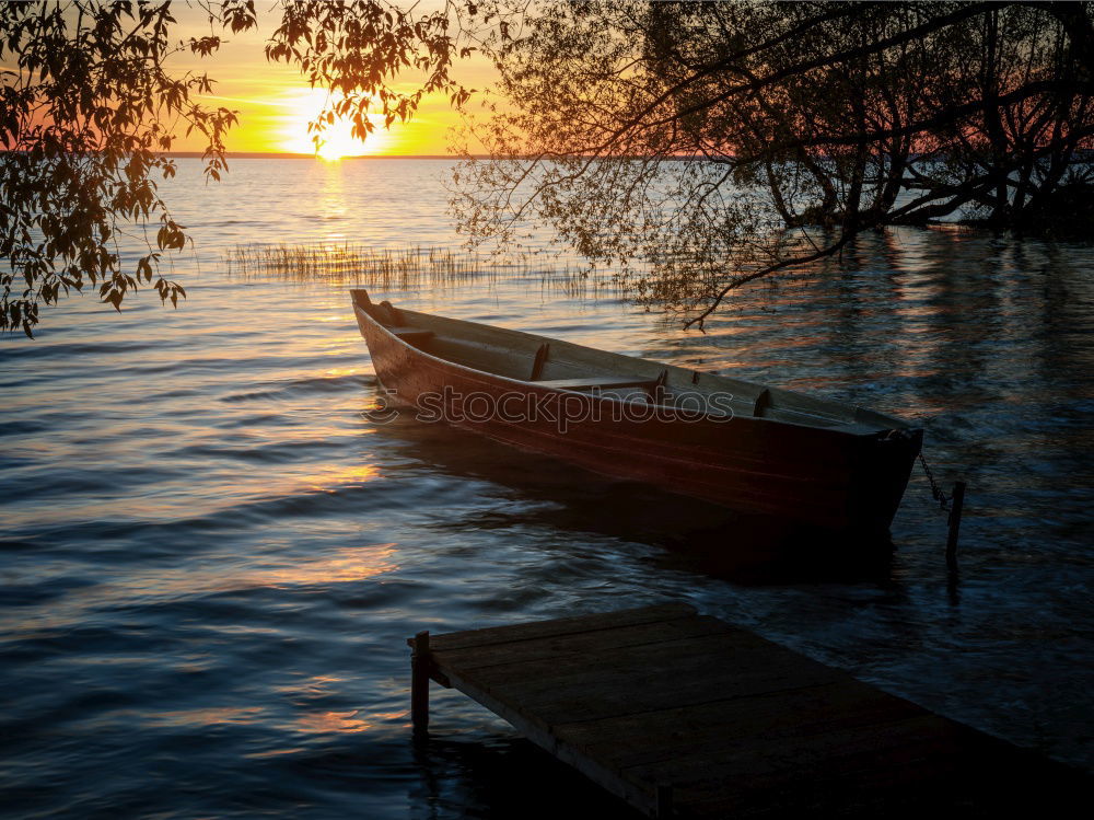 Similar – Image, Stock Photo Wooden barge in the Spreewald near Lübbenau