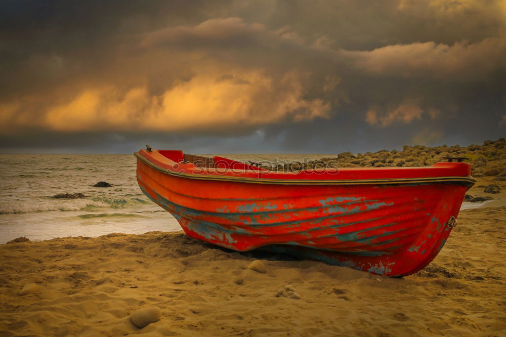 Lazy lying on the beach