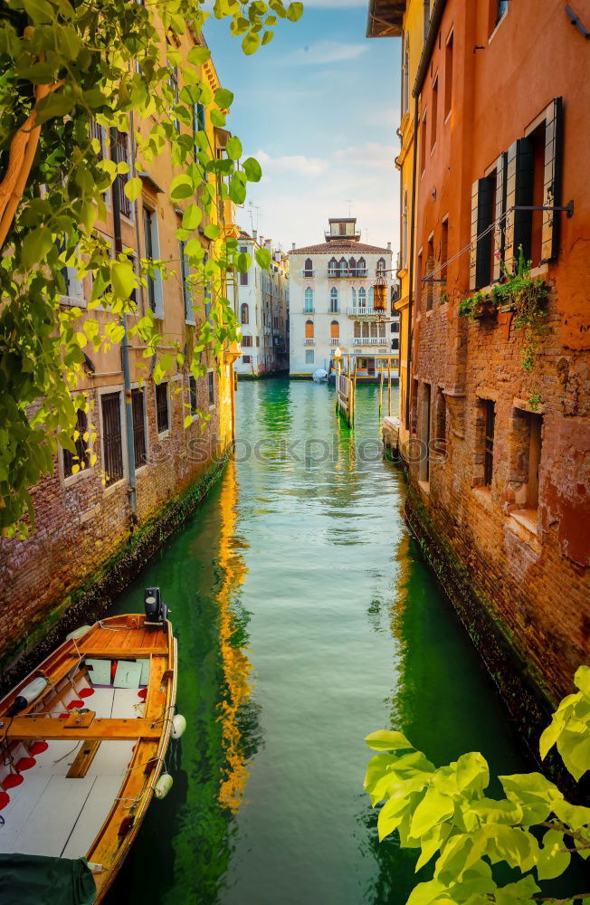 Similar – Image, Stock Photo channel_2 Venice Italy