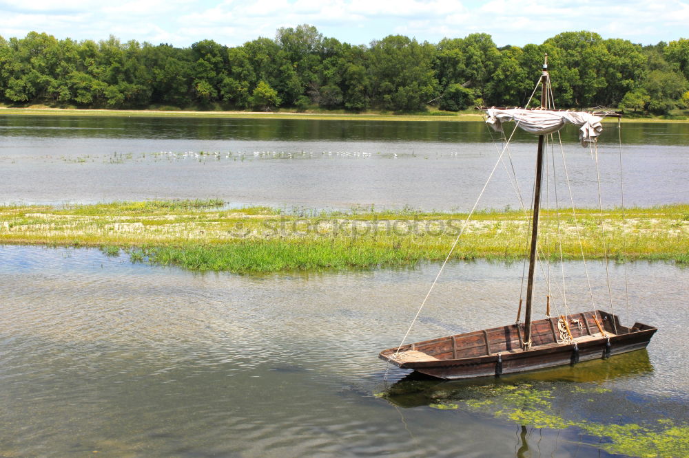 Zeesboat, Saaler Bodden, Landscape