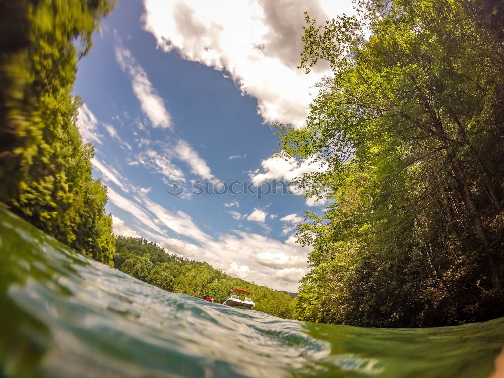 Similar – Image, Stock Photo Young man kayaking on the Dunajec river