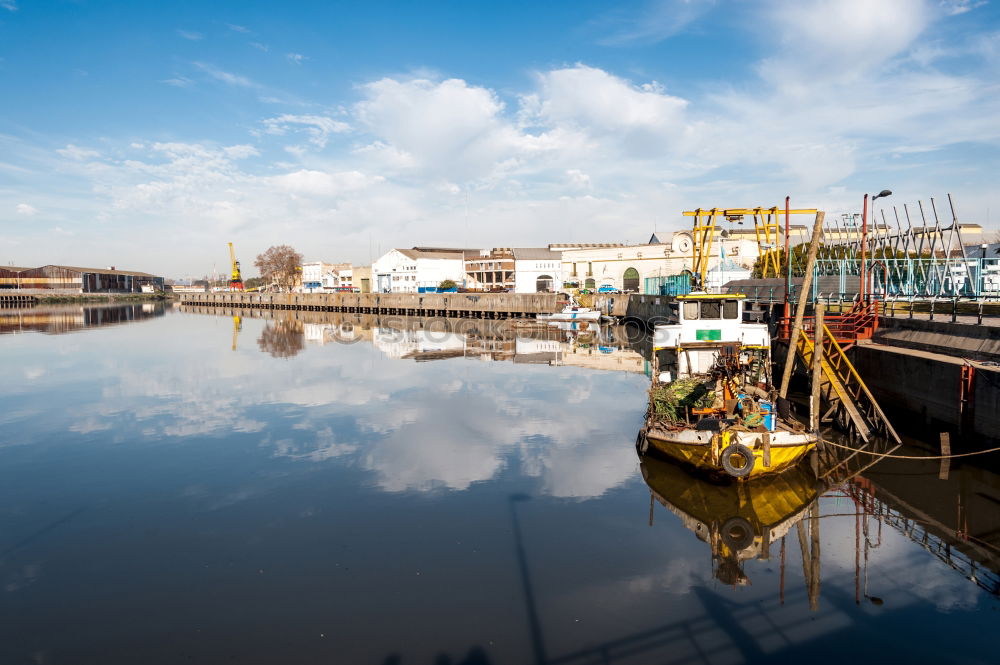 Similar – Image, Stock Photo Cuxhaven shrimp cutter in the harbour