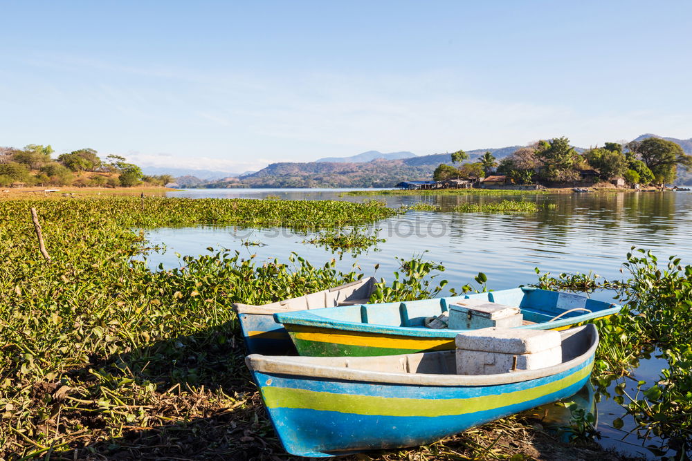 Similar – Image, Stock Photo Motorboats in small dock