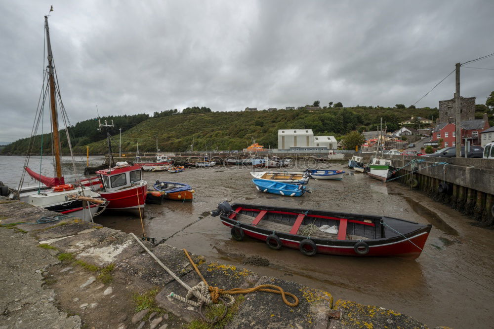 Similar – Image, Stock Photo Boat at low tide 2 tarred