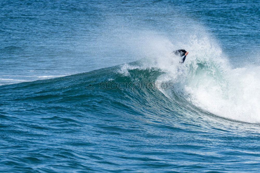 Similar – Image, Stock Photo Big wave jump / surfer with skills