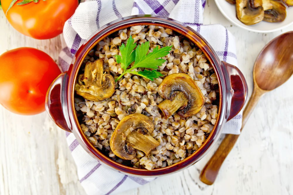 Similar – Image, Stock Photo Smoothie with fruit,cereals and chia