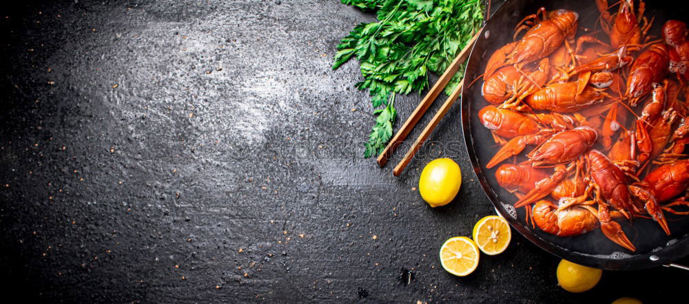 Similar – Image, Stock Photo Fried chicken breast in grill pan with fresh herbs