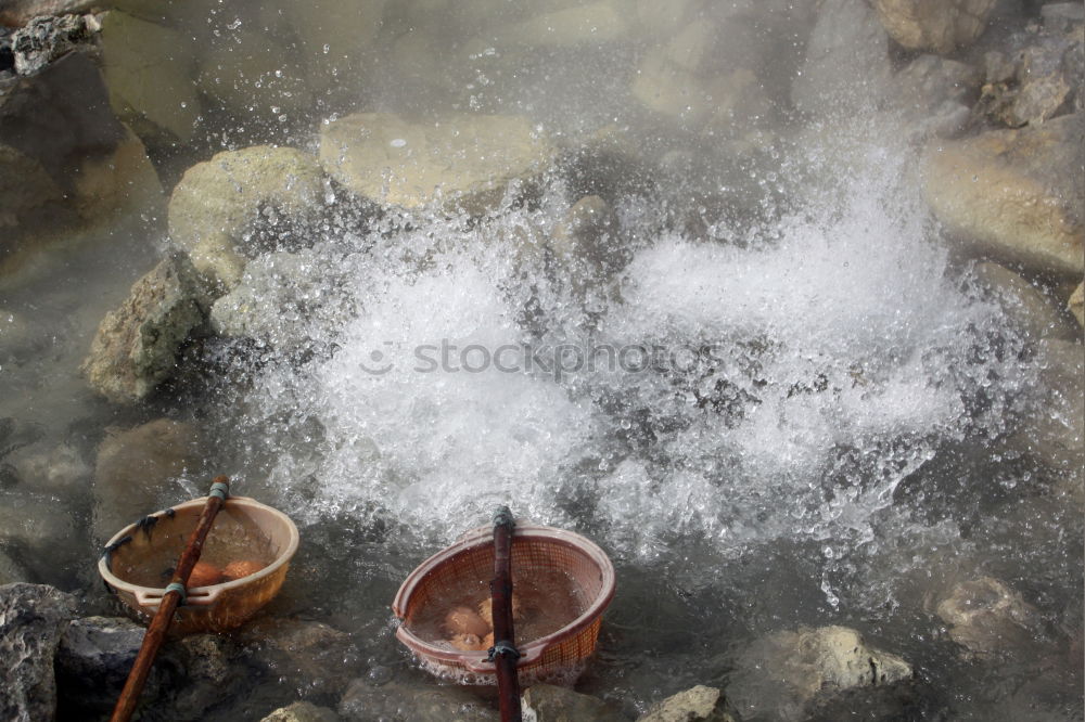 Similar – Image, Stock Photo Preparation of meal on a fire