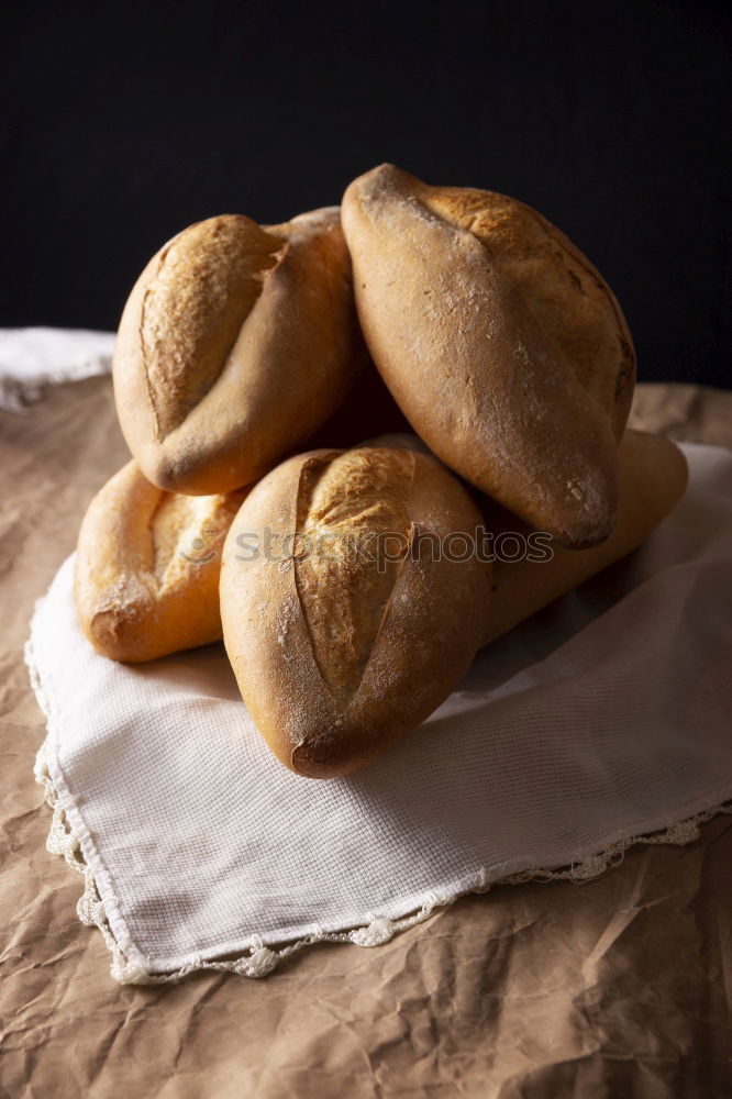 Image, Stock Photo pretzel rolls Food Dough