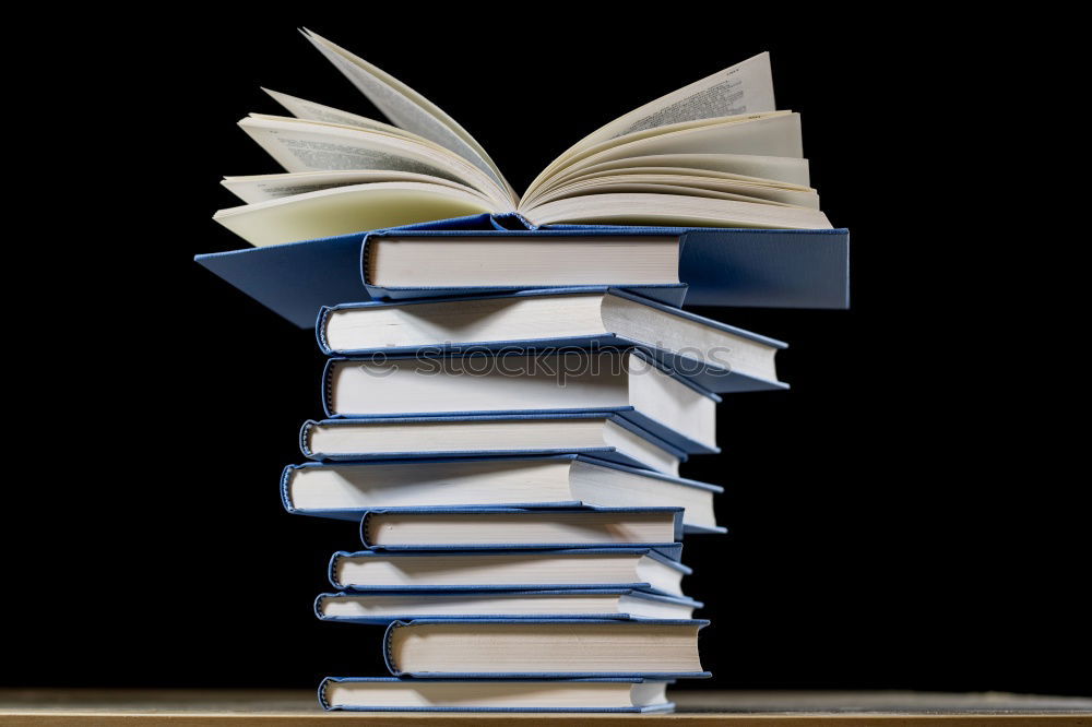 Similar – Image, Stock Photo stack of books in a blue cover