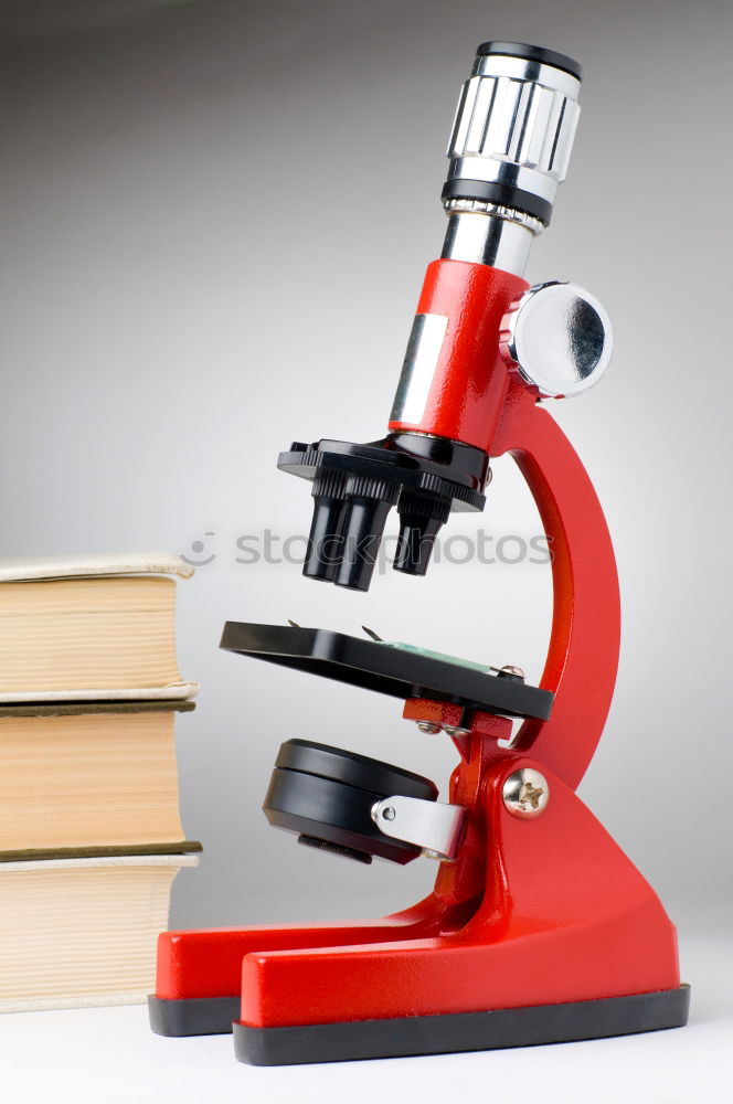 Similar – Image, Stock Photo books and microscope on the desk on green background