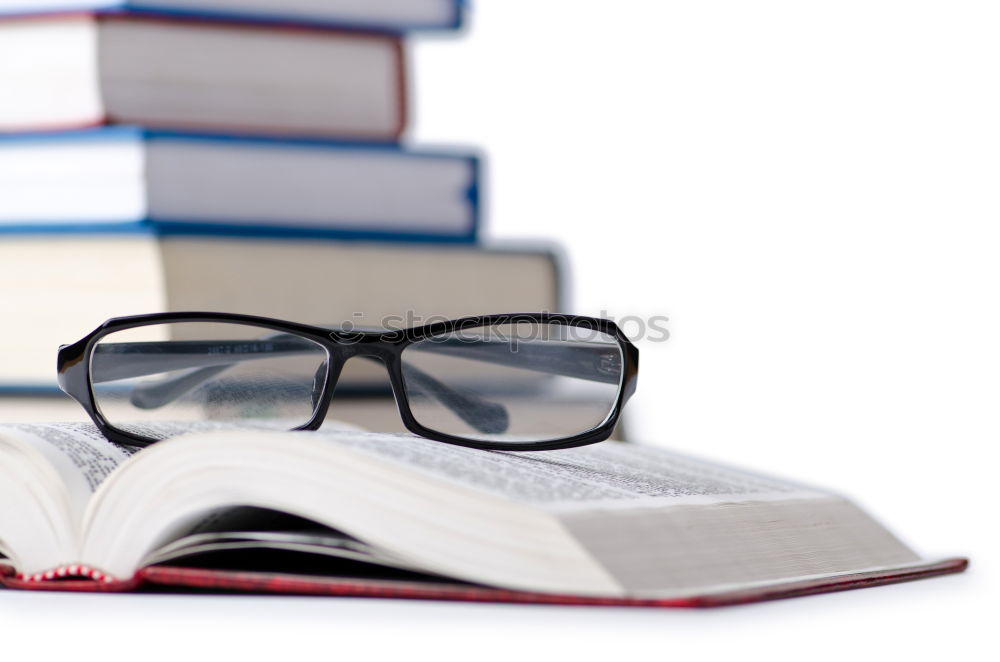 Similar – Image, Stock Photo books and microscope on the desk on green background