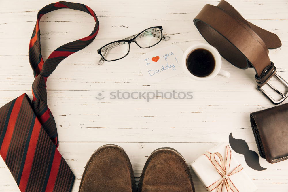 Similar – Image, Stock Photo shoes, jeans, tablet pc, camera, headphones, notepad