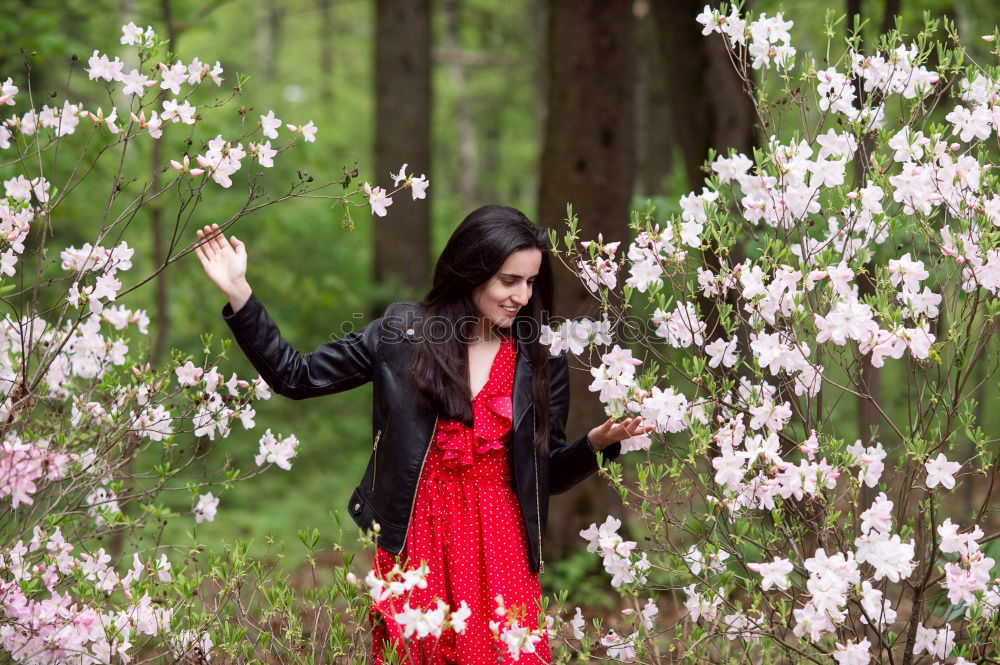 Similar – Image, Stock Photo Pink Rain Human being