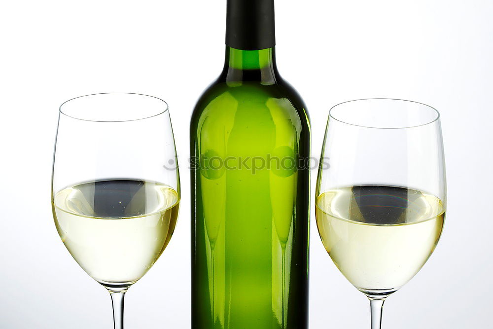 Similar – weisswein mit glas