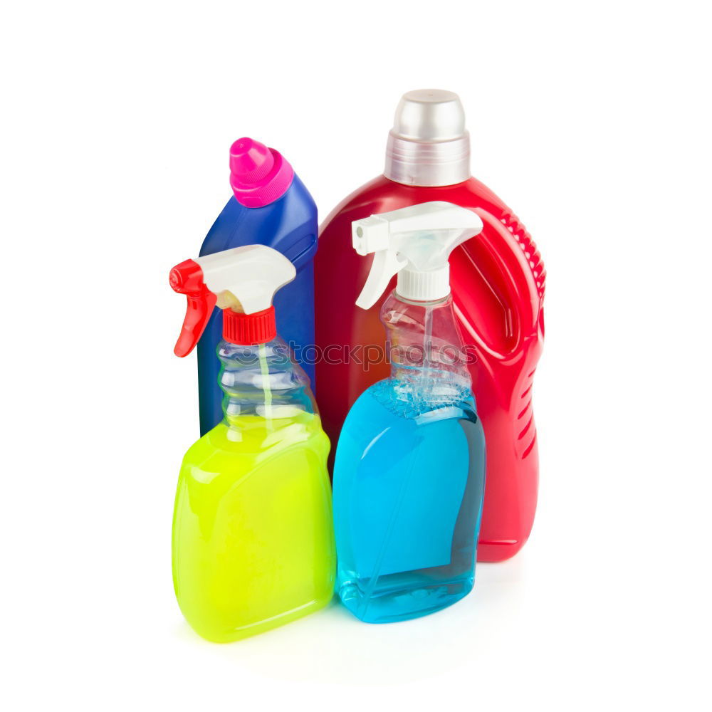 Similar – Cleaning spray products isolated.