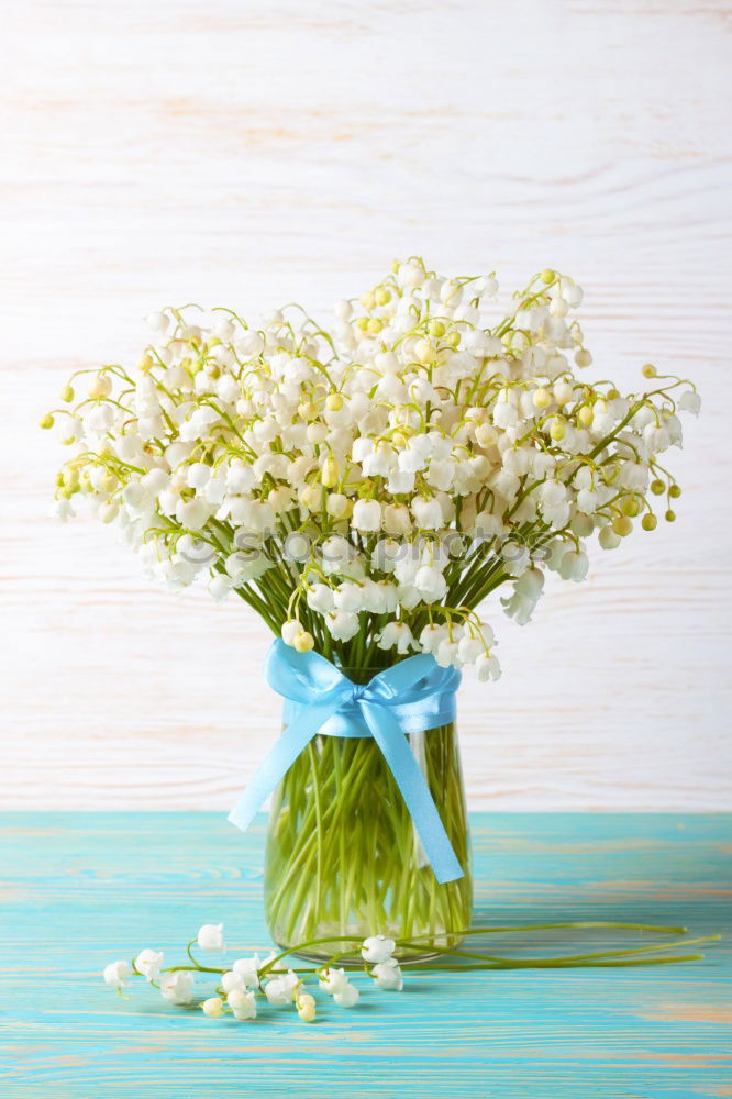 Similar – Image, Stock Photo bouquet of white lilies of the valley