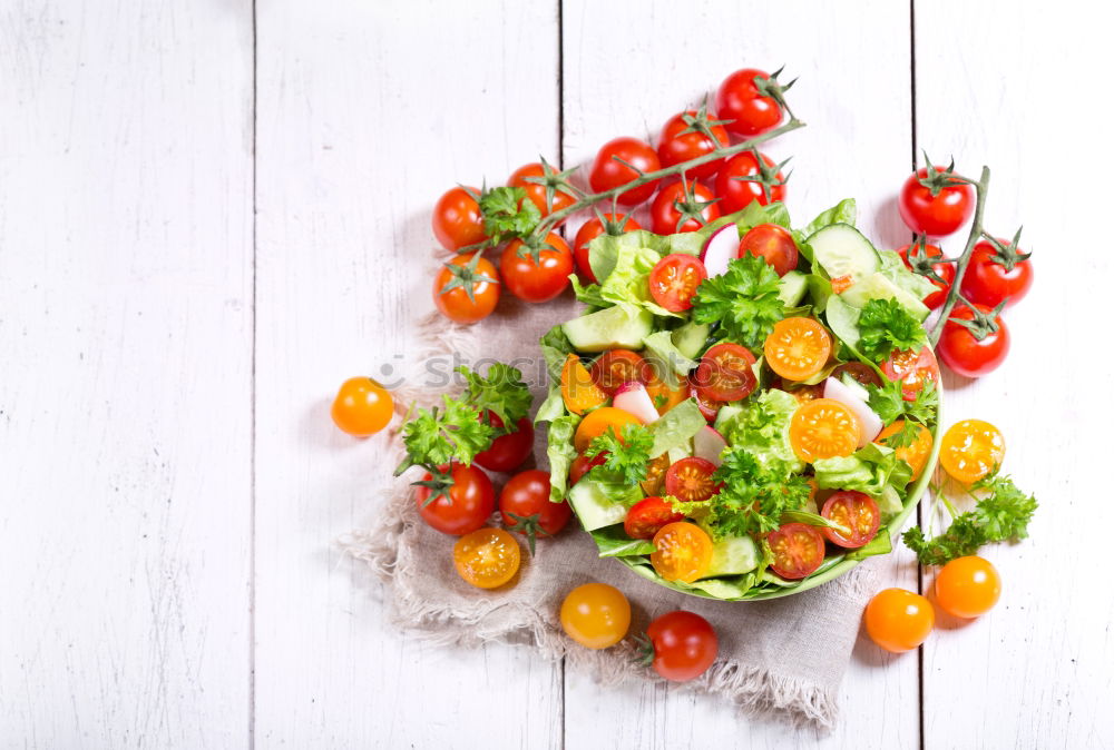 Image, Stock Photo Fresh raw salmon on a wooden cutting board