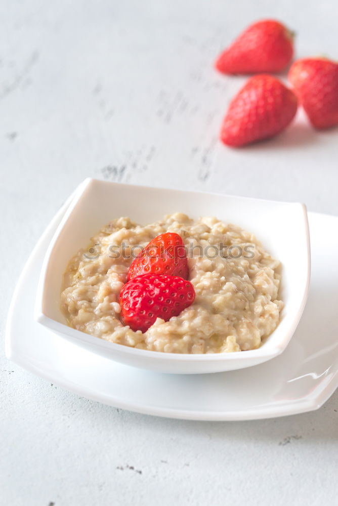 Similar – Image, Stock Photo Muesli with yoghurt and fruits on wood