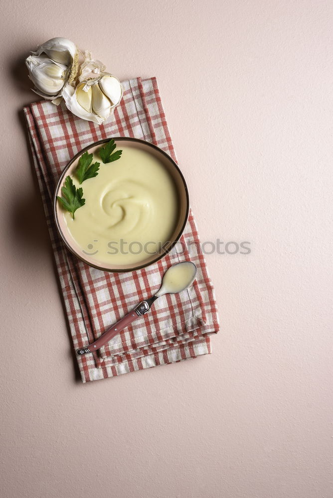 Similar – Image, Stock Photo salty or sweet? Yoghurt