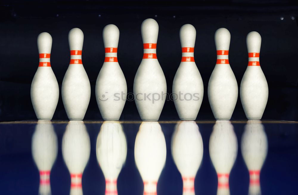 Similar – Image, Stock Photo bowling pins Dark Dirty