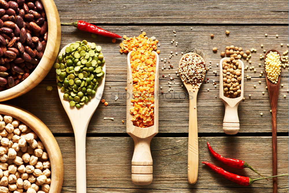 Similar – Image, Stock Photo Spices and oil on table