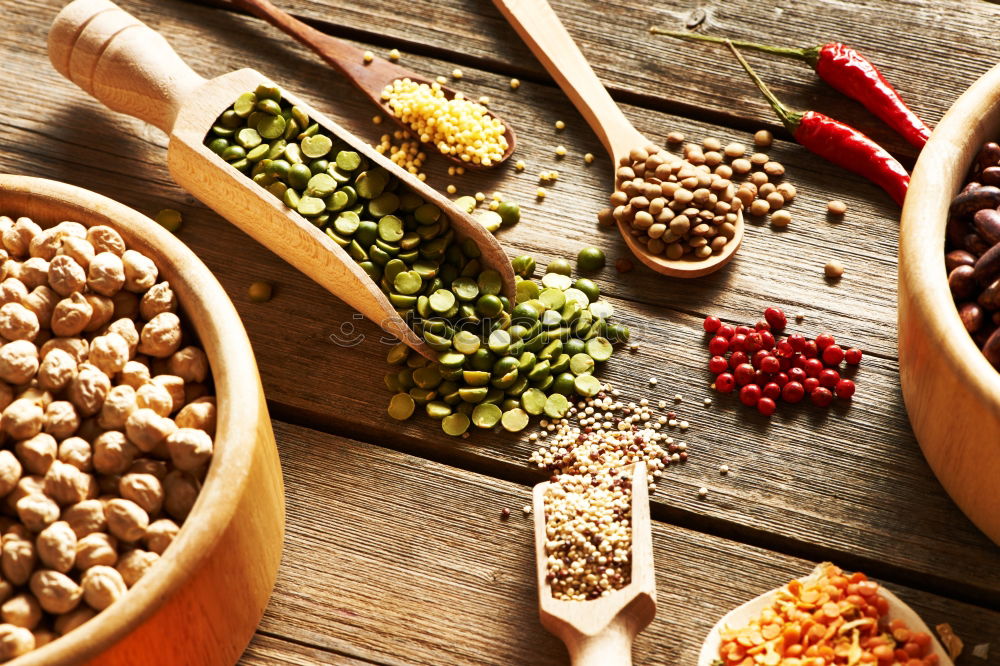 Similar – Image, Stock Photo Spices and oil on table